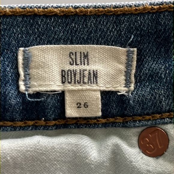 Madewell Slim Boyjean Mid Rise Size 26 - Picture 11 of 16